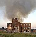 The fire has gutted Heywood Mill