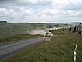 Joe Cruttenden and Matt Griffin in action at the Quinton Rally.