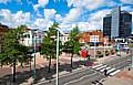 The existing municipal offices (far right) will be demolished and replaced with a new building across the road as part of the major regeneration of Rochdale town centre.