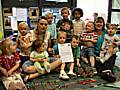 Children from Langley Children’s Centre with the accreditation. 