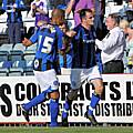 Chris Dagnall celebrated a fifth goal of the season against Torquay last Saturday but the striker could miss tomorrow's trip to Northampton.