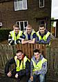 Jericho trainees (Top row from left to right) Ross Byrom, Elliot Whalley, Robert Duffy and (Bottom row from left to right) Daniel Hyland and Callum Tatton at a refubished house on Kirkholt.