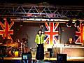 Freda Farnworth on stage at the Pennine Proms at Soccer Village.