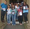 Beech House pupils celebrate GCSE success.