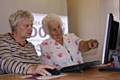 These ladies are brushing up on their IT skills