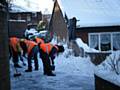 Community payback: Offenders help clear a pathway in Heywood.