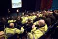 Officers being briefed for the crime crackdown operation