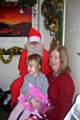 Santa with Emily and her Grandma Liz White