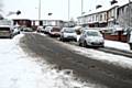 Drivers brave the conditions on Edenfield Road