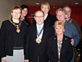 The Mayor and Mayoress of Rochdale, Councillor Jean Ashworth and Councillor Irene Davidson with Friends of Hare Hill Park Chairman Malcolm McCormick, Lisa Burke and John Carney