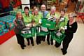 Asda colleagues with Mind and Body Natural Health Centre in Bury staff pictured at Asda store, Rochdale. 
Left to right, Andrea Lowe, (Manager at Health centre), Eileen Shippam, Chris Powell, Barry Todd (Health Centre), Dorothy Meyrick, Geri O Hara and Rachel (store services manager) 
