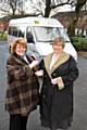 Mary Burke from  the Volunteer Driver Service receives the keys to a minibus donated by Greater Manchester Integrated Transport Authority 