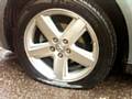 Tyre slashed on Rooley Moor Road resident Mr Brannigan's car 