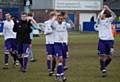 Dale players applaud the supporters at the final whistle.