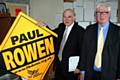 Shadow Chancellor of the Exchequer Vince Cable with Rochdale MP Paul Rowen