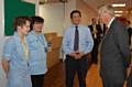 His Royal Highness The Duke of Gloucester  meets staff from Dr Ko's dental surgery