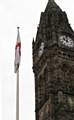 St George’s Day celebrations by flying the St George’s cross outside Rochdale Town Hall