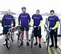 Paul McGrath, Thaddaeus Varey, Rick Fraine & Daniel Allen are doing the Coast to Coast cycle challenge to raise money for Pancreatic Cancer UK