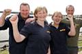 Peter Hill and Jude Murray (Countryside Rangers) Sue Sutcliffe (Information Worker) and Adam Clayton (Countryside Ranger)