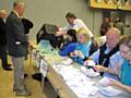 The first ballot boxes arrive at Middleton Arena 