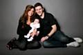 Claire Sampson, her partner Steven Spencer and their baby Eva