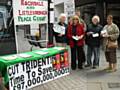 Rochdale and Littleborough Peace Group protest against the Trident nuclear programme