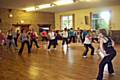 Instructor Becky Smithies leads the Zumba class