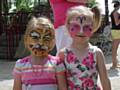 Children had their faces painted at Broadfield Park