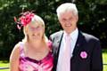 Bob Chadwick with his wife Merrilyn at The Rochdale NSPCC's Ascot Ladies' Day in June 2010