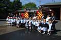 School children visit fire station