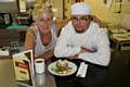 Ryan Banks gets cooking at the Social Lounge with Colette Crookes from the council’s Learning Disabilities Service