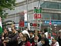 Rochdale and Littleborough Peace Group join protesters in Manchester