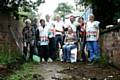 The volunteers on the unadopted path on St. Albans Street, Rochdale