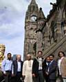 Abdur Rohim Ranju, Cllr Keith Swift, Mohammed Jamal The Mayor Cllr Zulfiqar Ali, Mohammed Dobir Miah, Rofiqul Islam and Cllr Farooq Ahmed