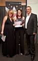 Chris Hammer from Vinci UK Construction Ltd with Mary Sunderland and Sally Lindsay