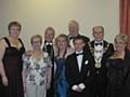 Lyndsey Mullen (centre) at the Littleborough Lions Charter with the former Mayor and Mayoress of Rochdale, Councillor Keith Swift and Sue Etchells