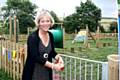 Councillor Stephanie Mills officially opened the play area