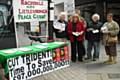 Peace Group members campaigning against Trident in Yorkshire Street in June 2010