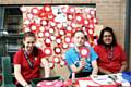 Redwood School students made a poppy wall where people could post messages for our heroes