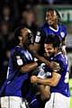 Rochdale 3 - 0 Huddersfield<br>Jean-Louis Akpa Akpro, Brian Barry-Murphy and Chris O'Grady celebrate Akpro's goal