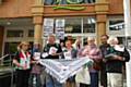 Some of the campaigners outside Rochdale Exchange Shopping Centre 