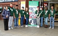 Unmairah Mukhtar (Travel and Tourism tutor), Danny Stapleton, Zeeshan Babar, Nuala Walsh, Sacha Vickers, Kristie Slater, Gail Thomas (volunteer fundraiser for Farplace Animal Rescue), Ananatu Oronsaye and Farhan Fiaz 