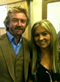 Louise Tierney with Deal or No Deal Live host Noel Edmonds