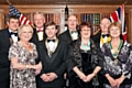 Back row: Mr Michael Scott, Chairman of Rochdale Round Table; Rtn Grant Bargh, President of the Rotary club of Heywood; Rtn David Ellis, District Governor of District 1280 Rotary International in Great Britain and Ireland; Rtn Jeff Lawton, Vice President of the Rotary Club of Middleton.
Front Row; Mrs Andrea Mills; Rtn Stephen Mills, President of the Rotary Club of Rochdale East; Mrs Denise Ellis; Rtn Joan Banks, President of the Rotary Club of Rochdale. 
