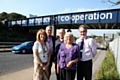 Moira Richardson (RBH Governance Manager), Tim Byrne (Tenant Board Member), Neil Duxbury (RBH engineer), Philomena Renshaw (RBH Tenant Board Member) and Gareth Swarbrick (RBH Chief Executive).
