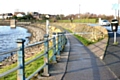 Police tape near to where the body was found at Hollingworth Lake