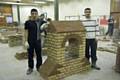 Mohammed Usman and Rafad Mohammed with their bell tower