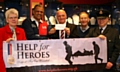 Janet Sandiford, Vincent Simpson, Help for Heroes, Ian Sandiford, Graham Knox, IJS Promotions and Flt Lt Dave Rimmer