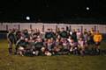 Rochdale Town Team pictured with Rochdale Hornets after there recent match up at Mayfield Sports Centre, Rochdale.