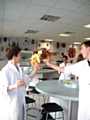 Students in the lab at Rochdale Sixth Form College